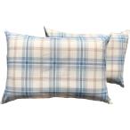 ２個 枕カバー付 低反発チップ枕 クロス 約４３×６３ｃｍ ＢＬ【日本製】 【ボリューム】 【低反発】 【低反発チップ】