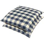 座布団カバー ２枚組 Ｃチェック 約