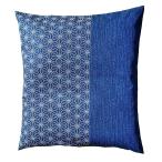 座布団カバー 55 59 しじら麻 ブルー 