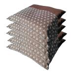 座布団カバー 55 59 ５枚組 しじら麻 