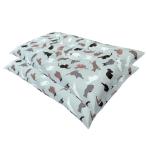 ２枚セット 長座布団カバー ネコ グ