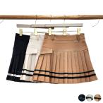 ゴルフウェア レディース 韓国 スカート プリーツ Ａライン バイカラー ライン 秋 冬 おしゃれ アシンメトリー ゴルフ ゴルフウエア ウエア