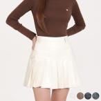  Golf одежда юбка женский Корея кожа кожа юбка плиссировать весна осень-зима обратная сторона ворсистый чёрный белый Brown осень-зима мини-юбка искусственная кожа 