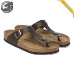 �r���P���V���g�b�N �M�[ �i�`������ ���U�[ �_�[�N�u���E�� �ʏ핝 ���j�Z�b�N�X BIRKENSTOCK GIZEH (NL) DARK BROWN REGULAR�� 1029240