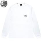 【4/29まで期間限定クーポンあり】ステューシー ベーシック ステューシー ロングスリーブ Tシャツ STUSSY BASIC STUSSY LS TEE WHITE 1995000