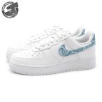 ナイキ ウィメンズ エアフォース1 '07 エッセンシャル ホワイト/ブルー ペイズリー レディース NIKE WMNS AIR FORCE 1 '07 ESS dh4406-100