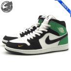 【並行輸入品】ナイキ エアジョーダン 1 ミッド SE サミットホワイト/ラッキーグリーン メンズ NIKE AIR JORDAN 1 MID SE II9812-100