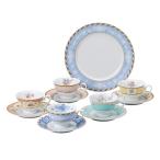 11点セット　5客セット ティーカップ&ソーサー アソート 190cc フローラルブティック サロンセット NARUMI　ナルミ 41721-33460