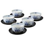 梅の花をモチーフ 湯のみ 5客セット