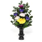 水上約33cm 造花 お供花 仏花 お供え花 仏壇花 お仏壇用に びしゃく色 花添Ｉ 1本 K-0111