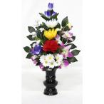 水上約27cm 造花 お供花 仏花 お供え花 仏壇花 お仏壇用に びしゃく付きＦ 花添Ｆ 1本　K-0121