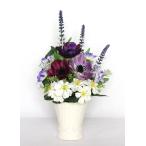 全長約32cm　花器付き 造花 お供花 仏花 お供え花 仏壇花 お仏壇用に アレンジ花 1本 K-1218