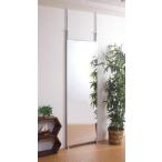 壁面ミラー 幅60cm 日本製 突っ張り つっぱり式 鏡 姿見 スタンドミラー NJ-0007