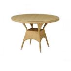 ガーデンテーブル/ダイニングテーブル/円形テーブル 人工ラタン製  単品 T880 T-880