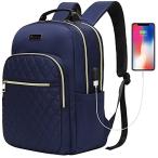 Modoker Womens Laptop Backpack 15.6-Inch Laptop &amp; Tablet, Quilted Slim Lapt
