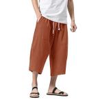 MAGNIVIT Mens Lightweight Pant Summer Patchwork Baggy Capris Pants with Poc