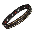 60lives Ionized Magnetic Therapy Bracelet for Man. Helps with Health Stress