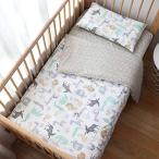 100% Cotton Crib Bedding Set for Toddler Boys Girls,3Pcs Include Duvet Cove