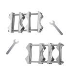 2 PCS Double Antenna Mast Clamp V Jaw Block with Bolts Mast to Mast Clamp,P