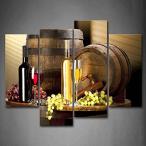 Various Wine With Grape Wall Art For Kitchen Painting Pictures Print On Can