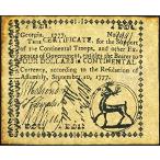  George a. банкноты 1777 NFour Dollar Banknote 1777 большой суша армия поддержка поэтому . выпуск . префектура поддержка постер принт (24 x 3