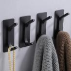 Taozun Adhesive Hooks Black - Towel Hanger Stainless Steel Bathroom Towel H