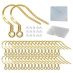  Gold рыболовный крючок серьги крюк - 120 шт /60 пара 18K Gold низкий . ультра . year тросик рыба крюк ювелирные изделия изготовление для ювелирные изделия fai