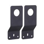 VANROUG 2 Pcs Black Antenna Mount 3/4 Hole Thick Steel Mobile Antennas Brac