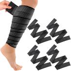 Elastic Calf Compression Bandage Leg Compression Sleeve for Men and Women,