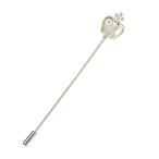 VVCome Elegant Cubic Zirconia Crown Swan Crystal Ginkgo Leaf Star Flower La