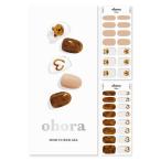ohora Semi Cured Gel Nail Strips (N Caramel Bear) - Works with Any Nail Lam