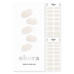 ohora Semi Cured Gel Nail Strips (N Cream Cotton) - Works with Any Nail Lam