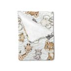 HawSkgFub Safari Jungle African Animal Baby Blanket Boy Girl Gift Gender Ne
