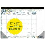 ショッピング卓上カレンダー 卓上カレンダー 2024-17x12 壁掛けカレンダー - Ensight - 厚紙&メモセクション - 2023年12月から2024年12月まで (