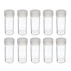 COIN STORAGE TUBES, round clear plastic w/ screw on tops for QUARTERS (Quan
