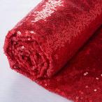 ShiDianYi 12 Feet 4 Yards Red Sequin Fabric, by The Yard, Sequin Fabric, Ta