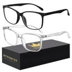 hunsquer Blue Light Glasses for Women Blue Light Blocking Glasses Men Compu