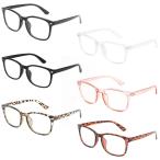 MIGSIR 6 Pack Blue Light Blocking Glasses for Computer Gaming, Fashion Fake