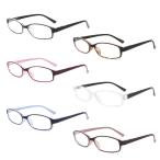 IVNUOYI 6 Pack Reading Glasses Blue Light Blocking with Spring Hinges,Color
