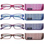 Madison Avenue 4 Pack Multicolor Blue Light Blocking Reading Glasses for Wo