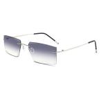 K.LAVER Rimless Bifocal Reading Glasses for Men Women 3.5 Diamond Cut Anti-