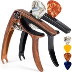 Guitar Capo, 3in1 Zinc Metal Capo for Acoustic and Electric Guitars (with P
