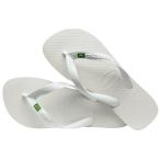 ショッピングhavaianas Havaianas Mens Slim Brazil Flip Flop - Mens Summer Sandals - White, 9-10