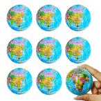 Lohoee 8Pcs Globe Squeeze Balls Mini Globe Stress Ball World Earth Stress B