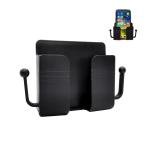 BlingKingdom Self-Adhesive Wall Mount Phone Holder with Hooks Phone Stand C