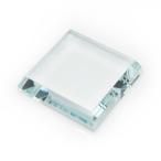 StayMax прозрачный crystal стекло квадратный дисплей основа дисплей подставка collectors для (3.14 дюймовый 3.14 дюймовый 0.7 дюймовый )