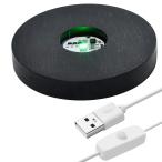 YouerCrystal из дерева LED свет основа акрил / полимер / crystal / стекло искусство для 7 цвет cycle USB crystal лампочка body держатель раунд lai