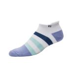 * новый товар * foot Joy *NEW* женский *18184* Pro dry roll tab носки * белый / лиловый / зеленый *1 пара * стандартный товар *