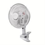 扇風機 小型 リビング おしゃれ クリップ クリップ扇 首振り機能 ホワイト CI-182 (D)入り