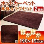 アウトレット ホットカーペット ２畳用 セット品 HC2-M19ショコラ・クッキー アイリスオーヤマ